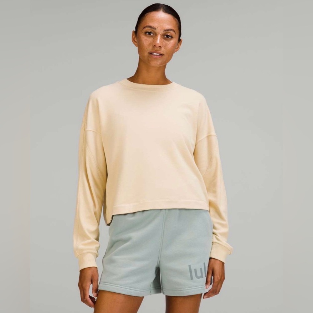 NWT ✨ Lululemon Modal Fleece Pullover Prosecco size 6